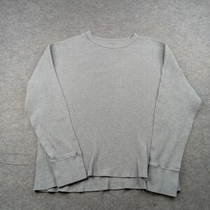 Guideboat Sweater Men XL Reliance Garments Thermal Waffle Knit Crewneck Pullover